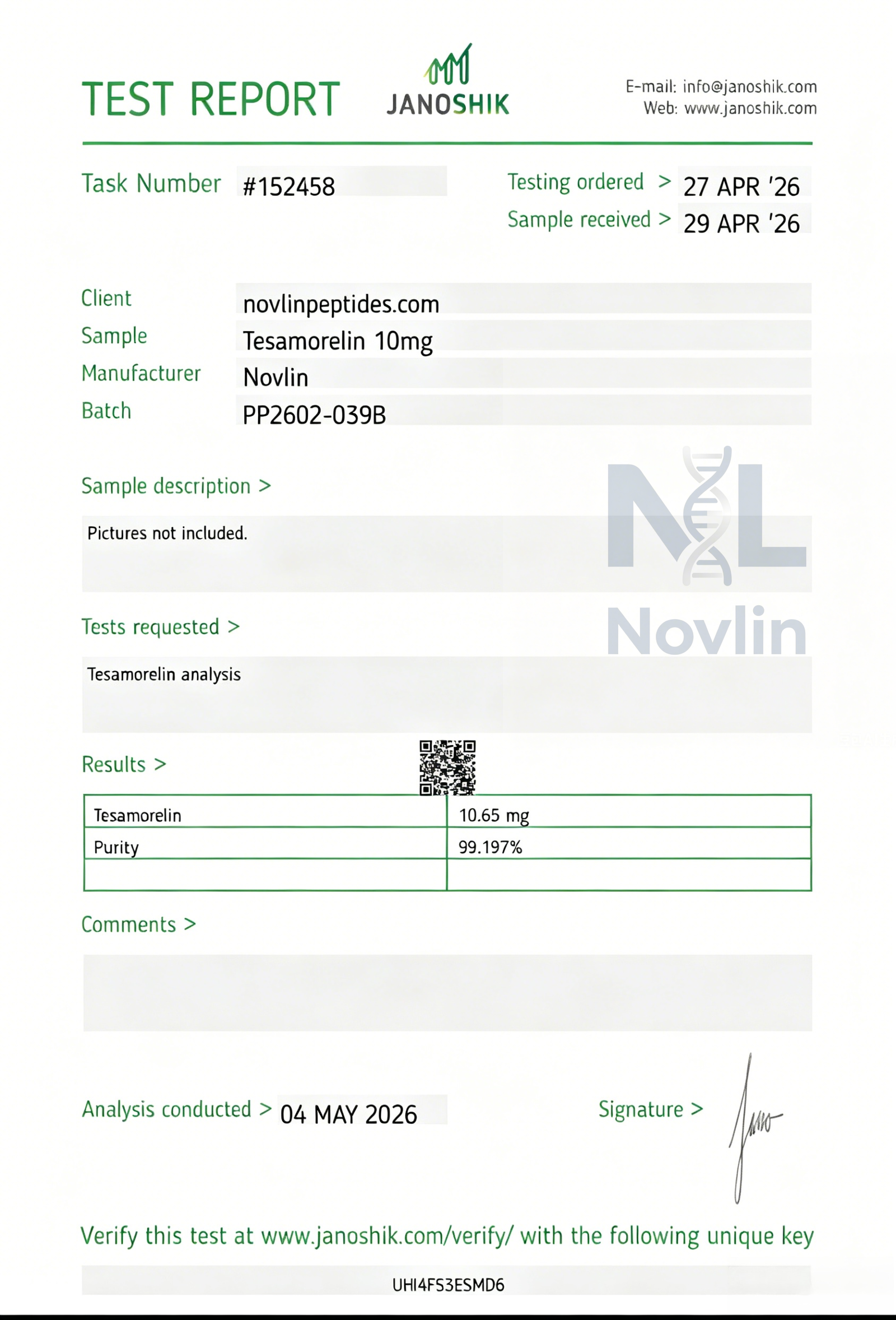 COA Certificate 15