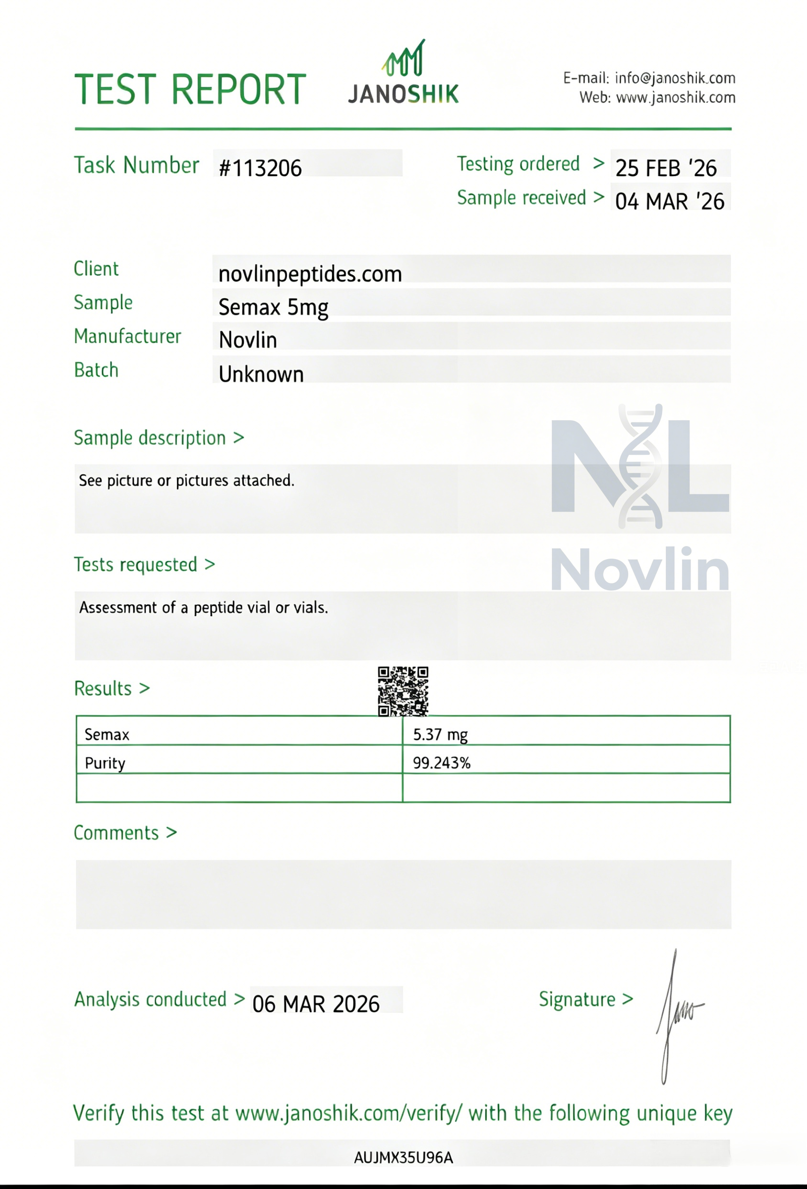 COA Certificate 20