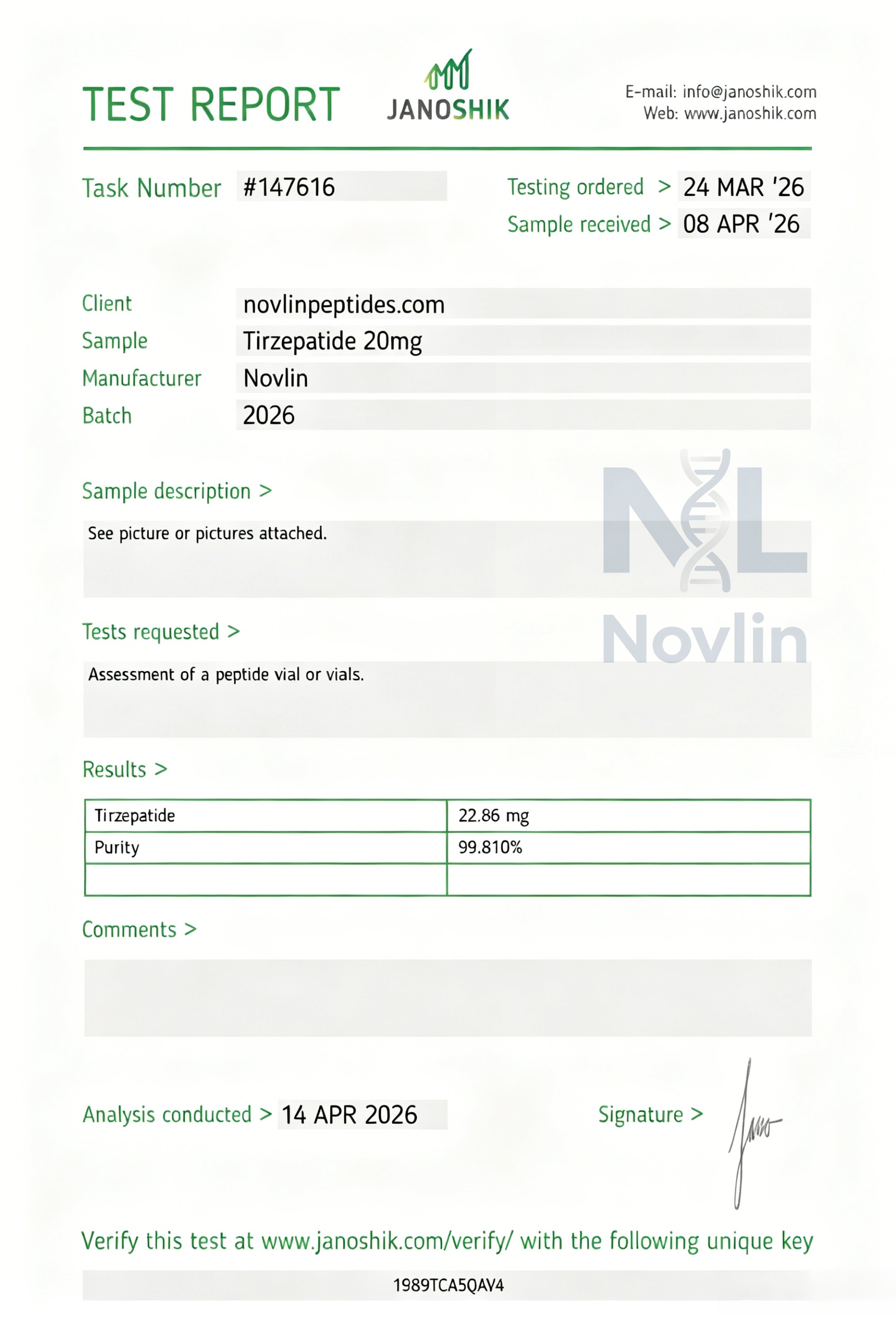 COA Certificate 24
