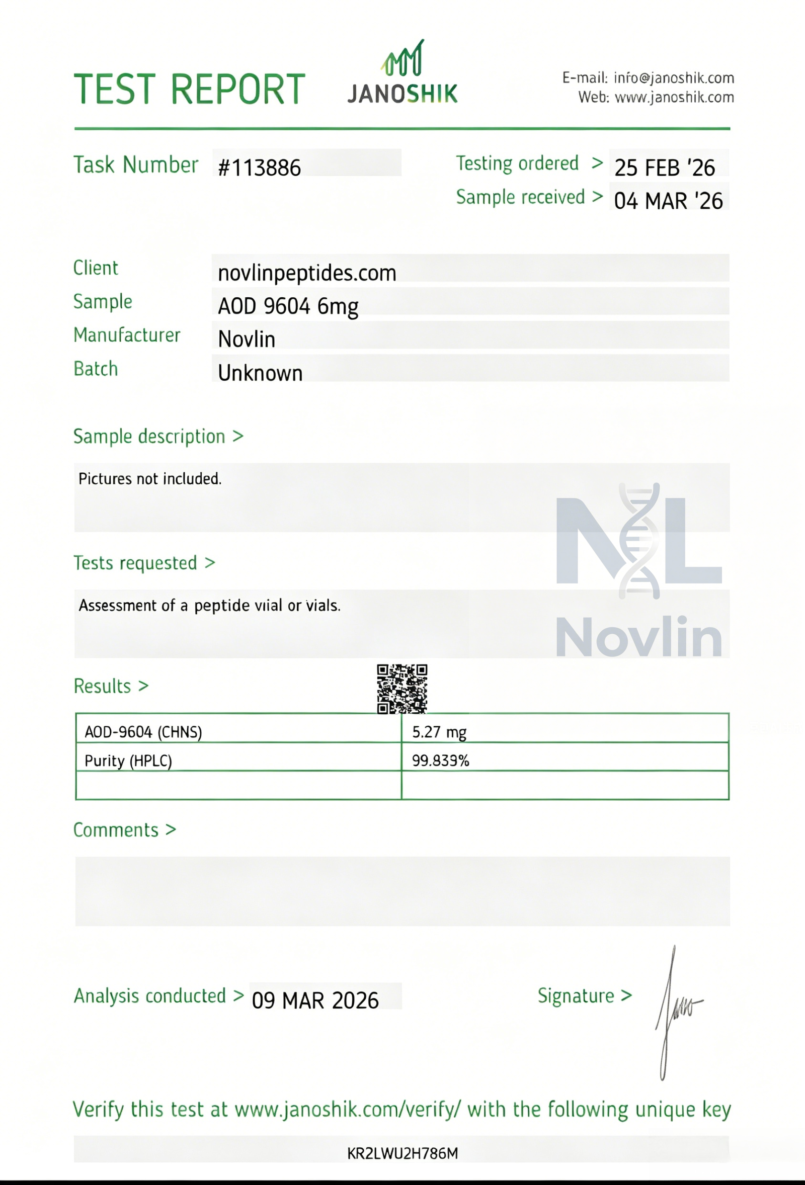 COA Certificate 5