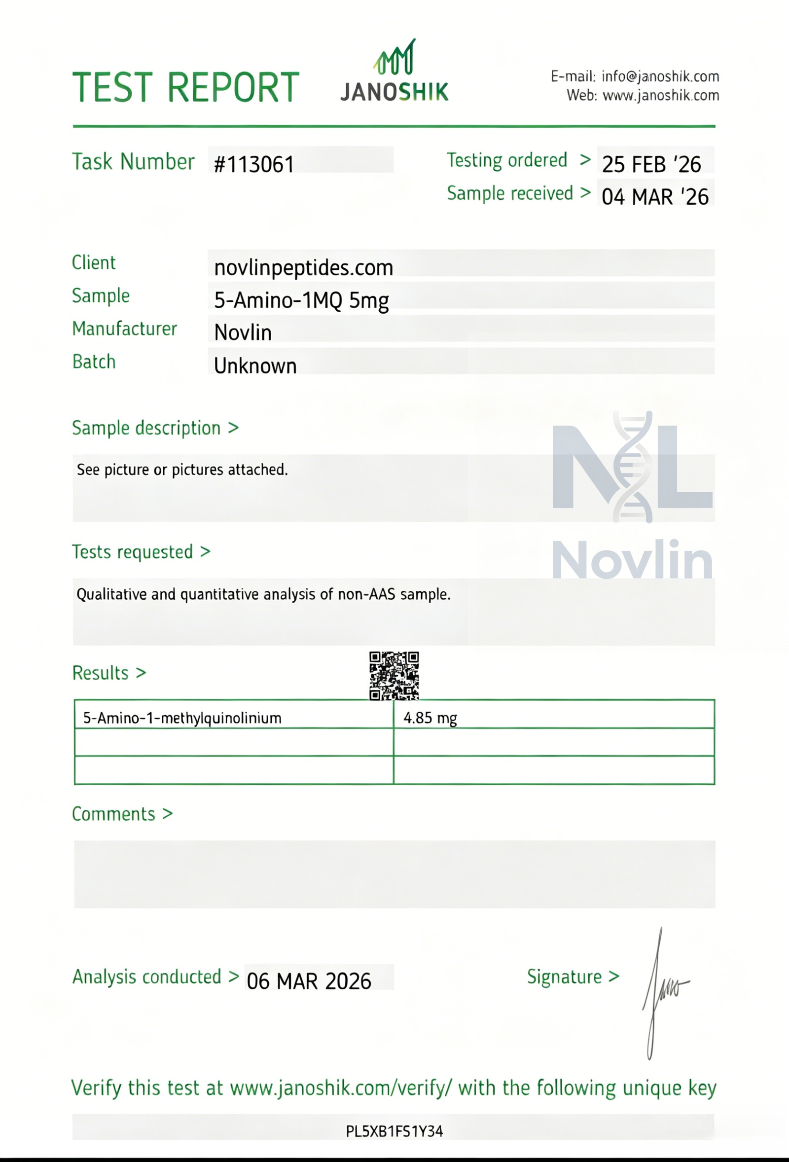 COA Certificate 6