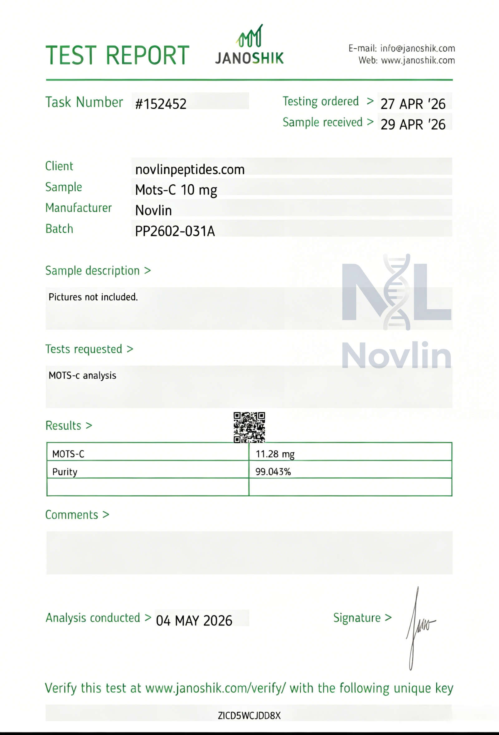 COA Certificate 8